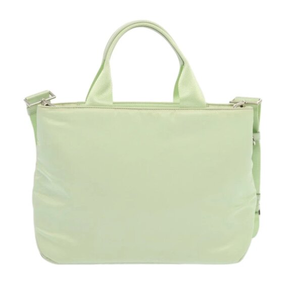 PRADA Hand Bag Nylon 2way Light Green Auth 68918AV - Picture 3 of 15